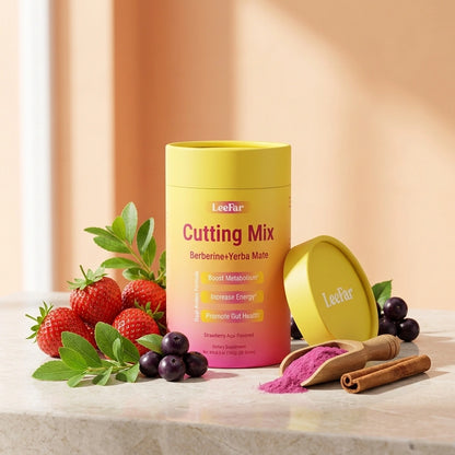 LeeFar™ Cutting Mix Drink - Strawberry Açaí Flavor – 30 Servings