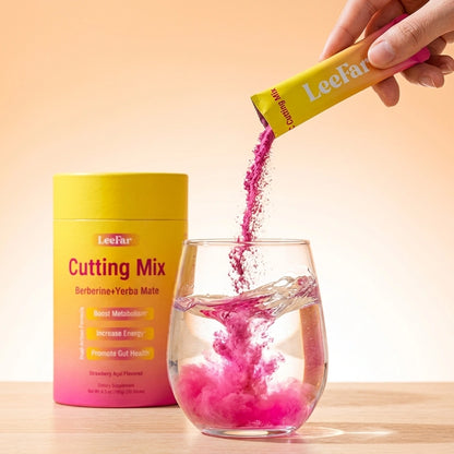 LeeFar™ Cutting Mix Drink - Strawberry Açaí Flavor – 30 Servings