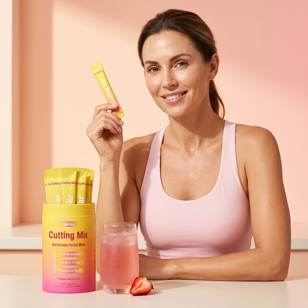 LeeFar™ Cutting Mix Drink - Strawberry Açaí Flavor – 30 Servings